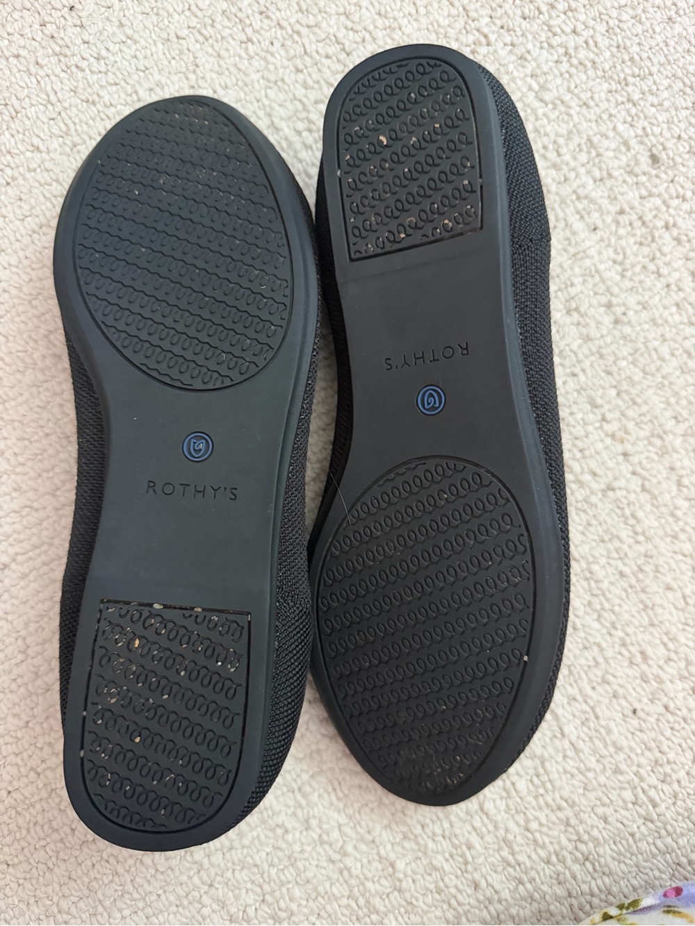 Rothy's Women's Black Knit Flat - Slip-On Comfort - Picture 2 of 2